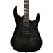 Jackson JS32TQ Arch Top Dinky Electric Guitar, Trans Black