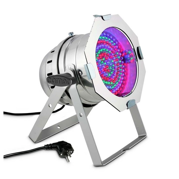 Cameo 183 x 10mm RGB LED Par Can, Silver