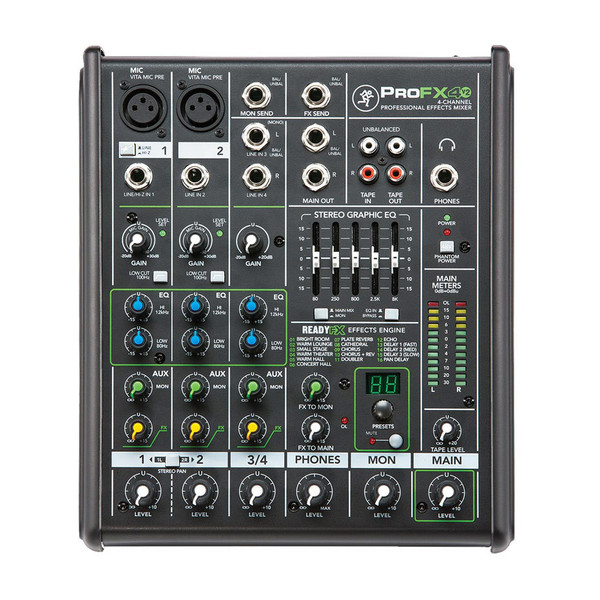 Mackie ProFX4v2 4-Channel Professional Effects Mixer - Nearly New