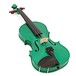 Stentor Harlequin Violin Outfit, Sage Green, 4/4 angle