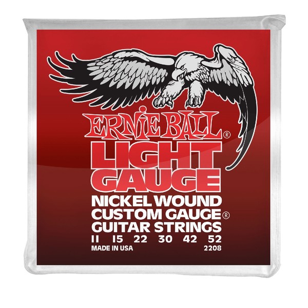 Ernie Ball Light Nickel Wound Set w/ Wound G String, 11-52 - Front