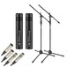 Sennheiser e614 Overhead Microphone Pack with Stand and Cables - Full Package