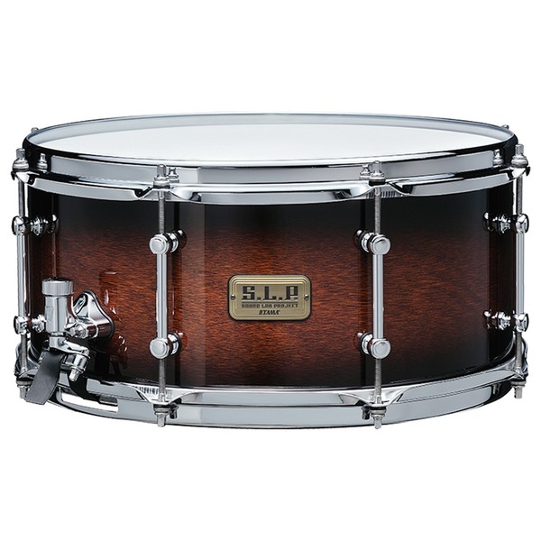 Tama SLP 14'' x 6.5'' Dynamic Kapur Snare Drum, Black Kapur Burst - Main