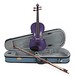 Stentor Harlequin Violín Set, Deep Purple, 3/4