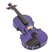 Stentor Harlequin Violin Outfit, Deep Purple, 3/4 angle