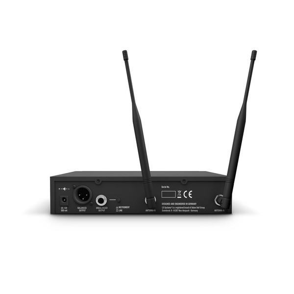 LD Systems U508 BPG Single Transmitter Guitar Wireless System Receiver Back