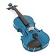 Stentor Harlequin Violin Outfit, Marine Blue, 4/4 angle