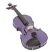 Stentor Harlequin Violin Outfit, Light Purple, 4/4 angle