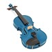 Stentor Harlequin Violin Outfit, Marine Blue, 1/4 angle