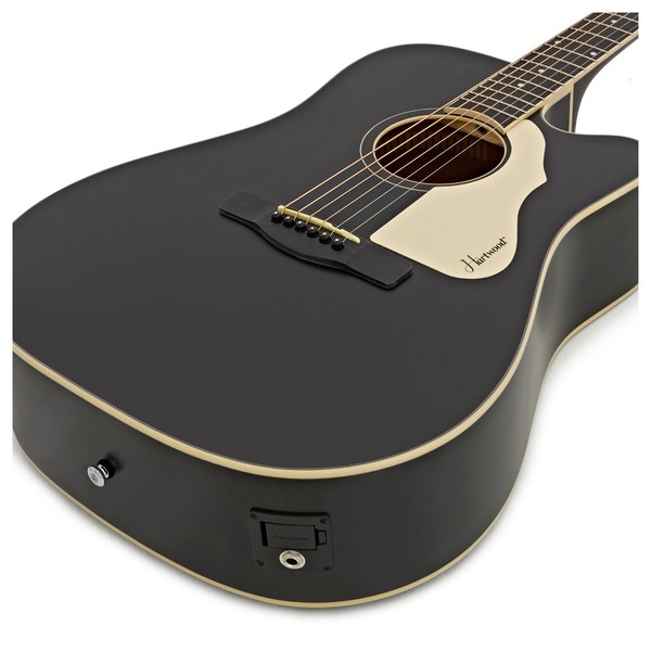Hartwood Villanelle Cutaway Electro Acoustic Guitar, Satin Black