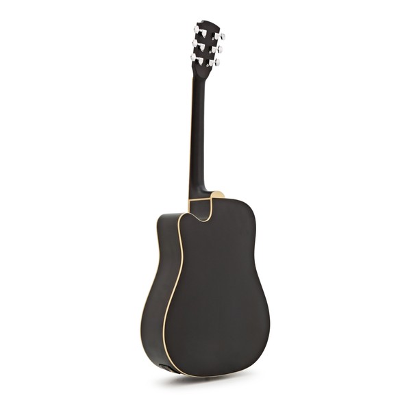 Hartwood Villanelle Cutaway Electro Acoustic Guitar, Satin Black