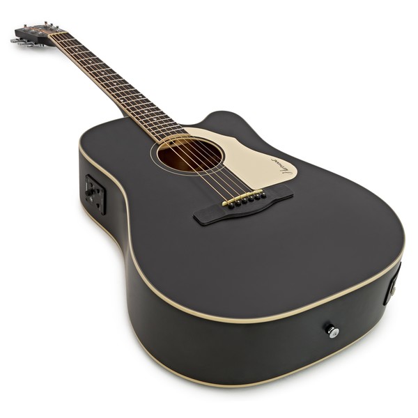 Hartwood Villanelle Cutaway Electro Acoustic Guitar, Satin Black