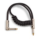 Coiled Jack Right Angled Instrument Cable, 1m