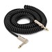Coiled Jack Instrument Cable, 6m angle