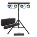 COSMOS COB 4 x 30W Stage Bar with Strobe by Gear4music