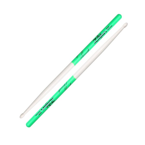 Zildjian 5B Maple Green Dip Drumsticks - Main Image