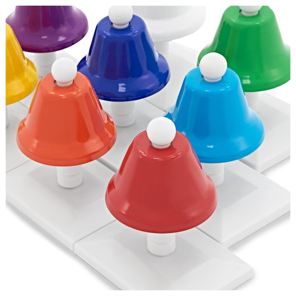 Set of 8 Rainbow Table Top Bells by Gear4music at Gear4music