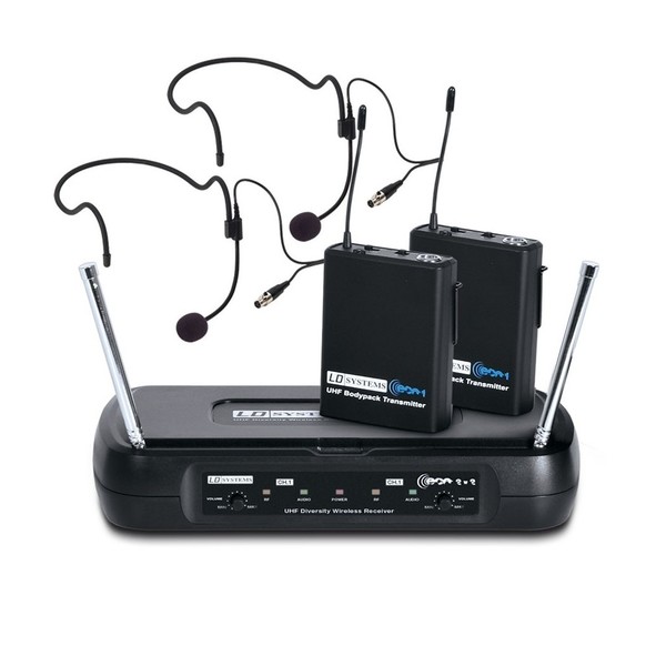 LD Systems ECO 2x2 Double Wireless System with Headsets