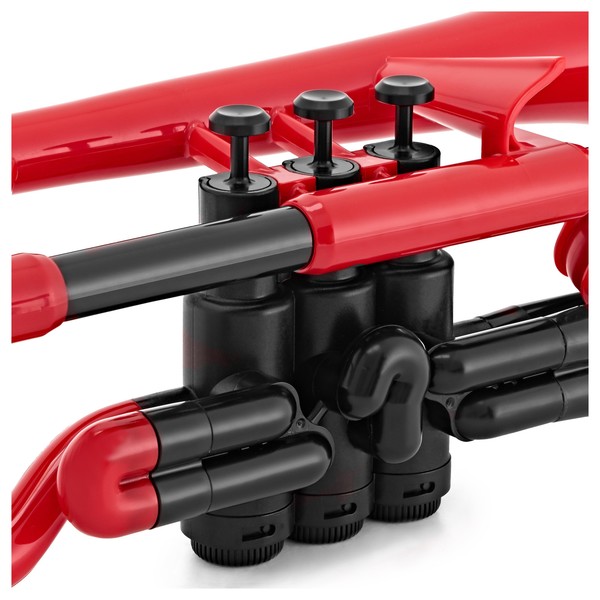 pCornet Plastic Cornet, Red Valves