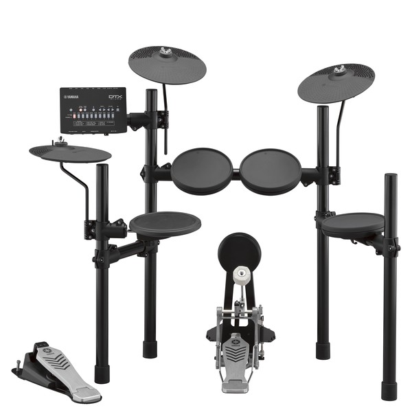 Yamaha DTX452K Electronic Drum Kit with Headphones, Stool + Amp - Behind DTX452K