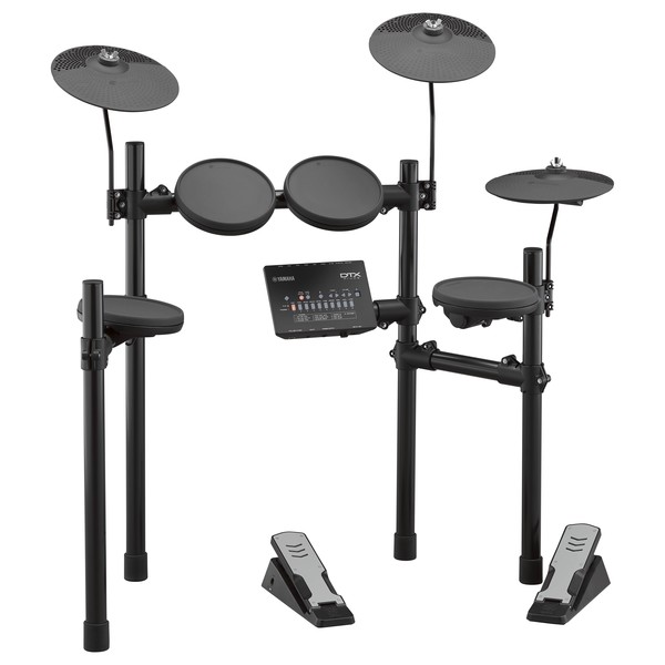 Yamaha DTX402K Electronic Drum Kit with Headphones, Stool + Sticks - DTX402 Side View
