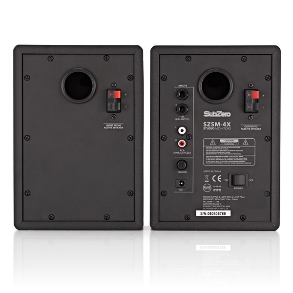 SubZero SZSM-4X Studio Monitor, Pair