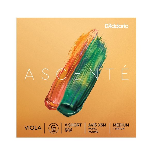 D'Addario Ascenté Viola G String, Extra-Short Scale, Medium Tension