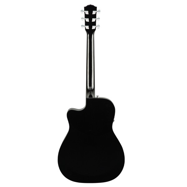 Fender CC-60SCE Concert Electro Acoustic WN, Black Back View