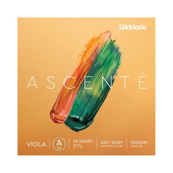 D'Addario Ascenté Viola A String XX Short Scale, Medium Tension