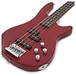 3/4 Chicago Bass Guitar by Gear4music, Trans Red