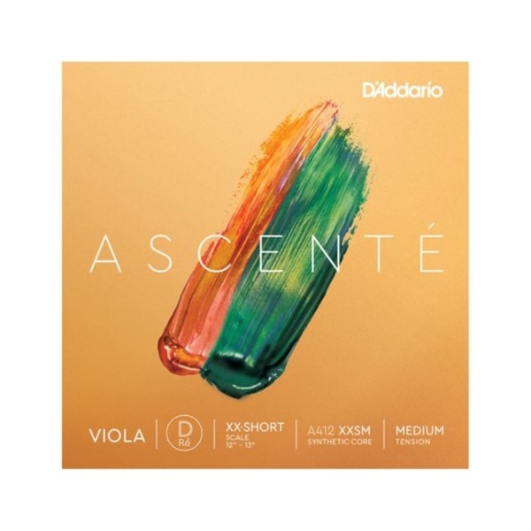 D'Addario Ascenté Viola D String XX Short Scale, Medium Tension
