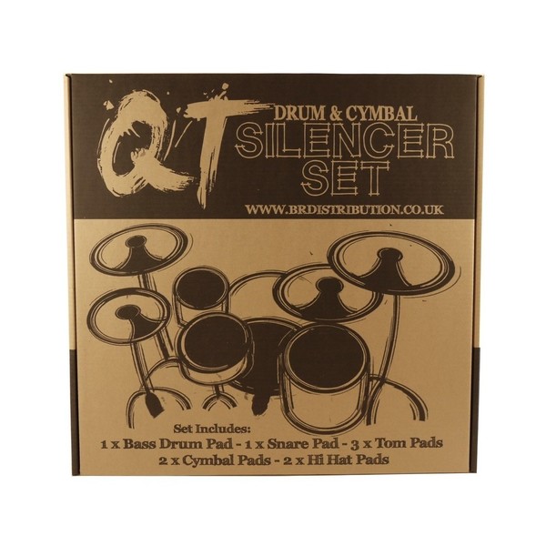 QT Drum Kit Silencer Pad Box Set, 22" (American Fusion) - Main