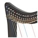 Deluxe 19 String Harp with Levers by Gear4music, Black close 2
