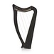 Deluxe 19 String Harp with Levers by Gear4music, Black side