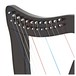 Deluxe 12 String Harp by Gear4music, Black close