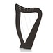 Deluxe 12 String Harp by Gear4music, Black side