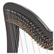 Deluxe 36 String Harp with Levers by Gear4music, Black close 2