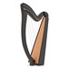 29-saitige Deluxe-Harfe mit Halbtonklappen von Gear4music, schwarz