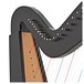 Deluxe 29 String Harp with Levers by Gear4music, Black close 2