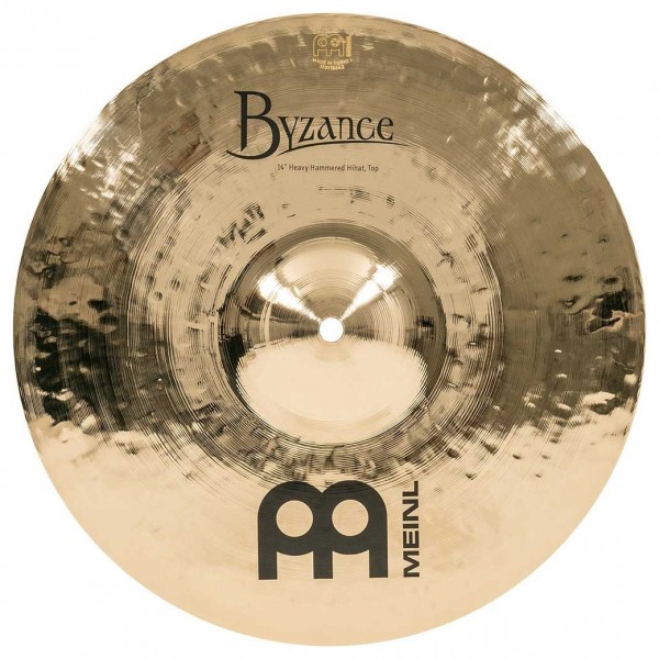 Meinl Byzance Brilliant 14'' Heavy Hammered Hi-Hat-Zoomed in image 2