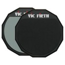 Vic Firth 12'' Double Sided Practice Pad with Soft and Hard Rubber