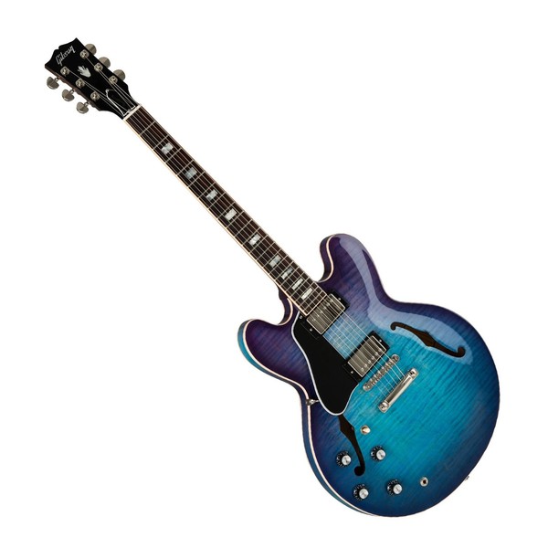 Gibson ES-335 Figured 2019 Left Handed, Blueberry Burst - Front