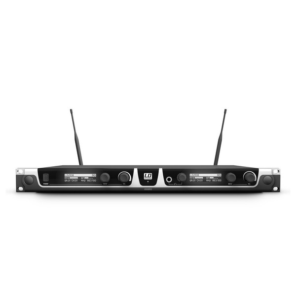 LD Systems HBH2 Double Headset And Handheld Mic Wireless System Receiver 