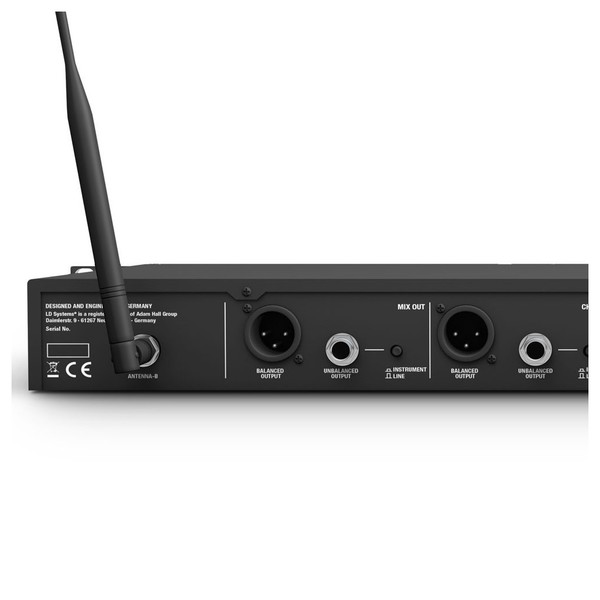 LD Systems U518 Double Handheld Dynamic Mic Wireless System Outputs