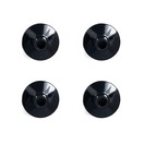 Gibraltar 8mm Flanged Base, Tall Sleeve, 4 Pack
