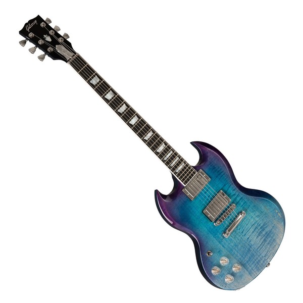 Gibson SG Standard HP 2019 Left Handed, Blueberry Fade - Front