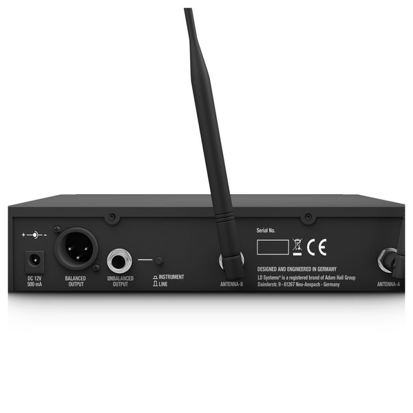 LD Systems U518 Single Wireless System Receiver Connections