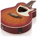 Deluxe Thinline Electro Acoustic Guitar by Gear4music, Cherry SB