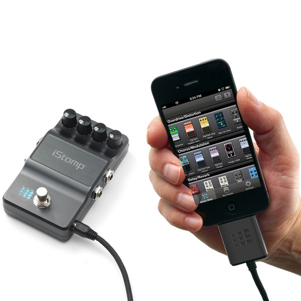 Digitech iStomp Guitar Effects Stompbox - connected