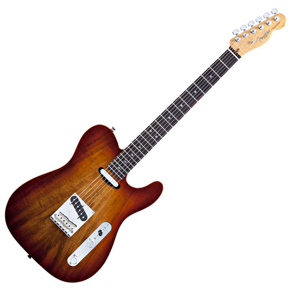 Fender Select Koa Top Telecaster, Sienna Edge Burst